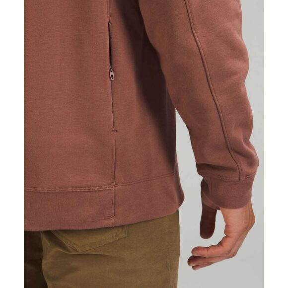 Lululemon Men's Brown French Terry Oversized Crewneck Sweatshirt Cinchable Hem M - Picture 13 of 13